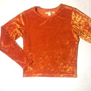 Vtg Victoria Secret Crushed Velvet Long Sleeve